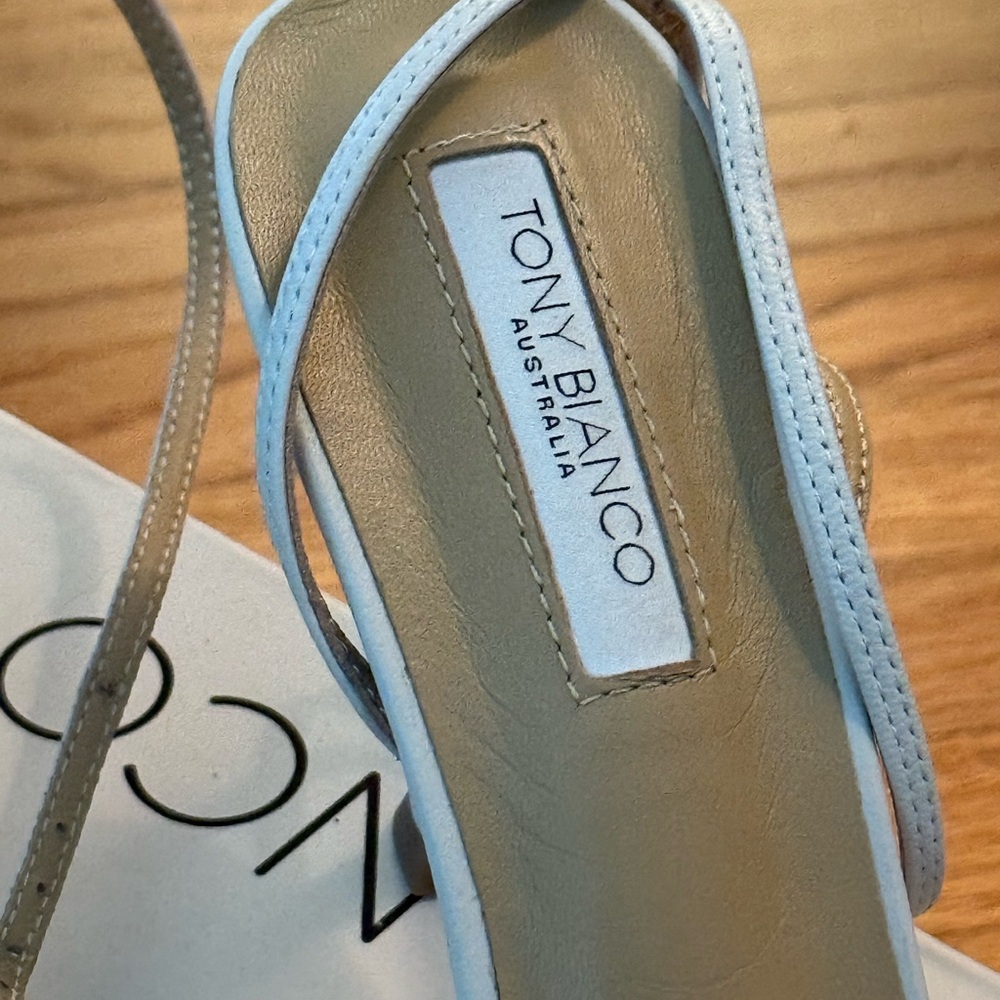 Tony Bianco White Heeled Sandals - Picture 3 of 4
